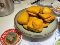 炸窝头片配臭豆腐-大海碗·京菜炸酱面(雍和宫店)