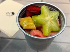 手炒岭南甘草四果炒冰-喜茶(深圳万象城黑金店)