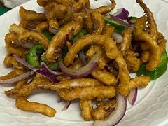 椒盐鱿鱼-老兵牛蹄店(下沙店)