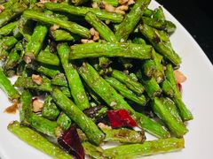 干菜炒刀豆-老头儿油爆虾·知味杭州(爱琴海购物中心)