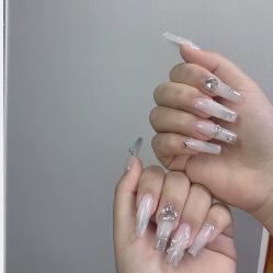 -复古绿·少女主题美甲美睫