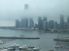 电梯间外风景-青岛海尔洲际酒店