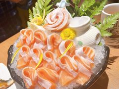 薄切深海三文鱼刺身-万岁寿司(天河领展店)