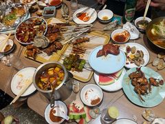 -街角等你.大连海鲜烧烤.经典铁板海鲜串(西安路店)