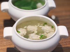 鲜嫩黄花鱼丸汤-将相和·海鲜蒸饺大连菜