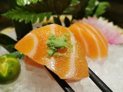 三文鱼刺身-炙柒Sekinana·精致料理 烧鸟·铁板烧(海上世界店)