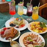 酥皮内嫩是我会喜欢的；沪爷炒饭颜值很高，饭有淡淡香味