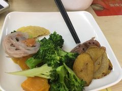西兰花炒茶树菇-文星素食(兴华路店)
