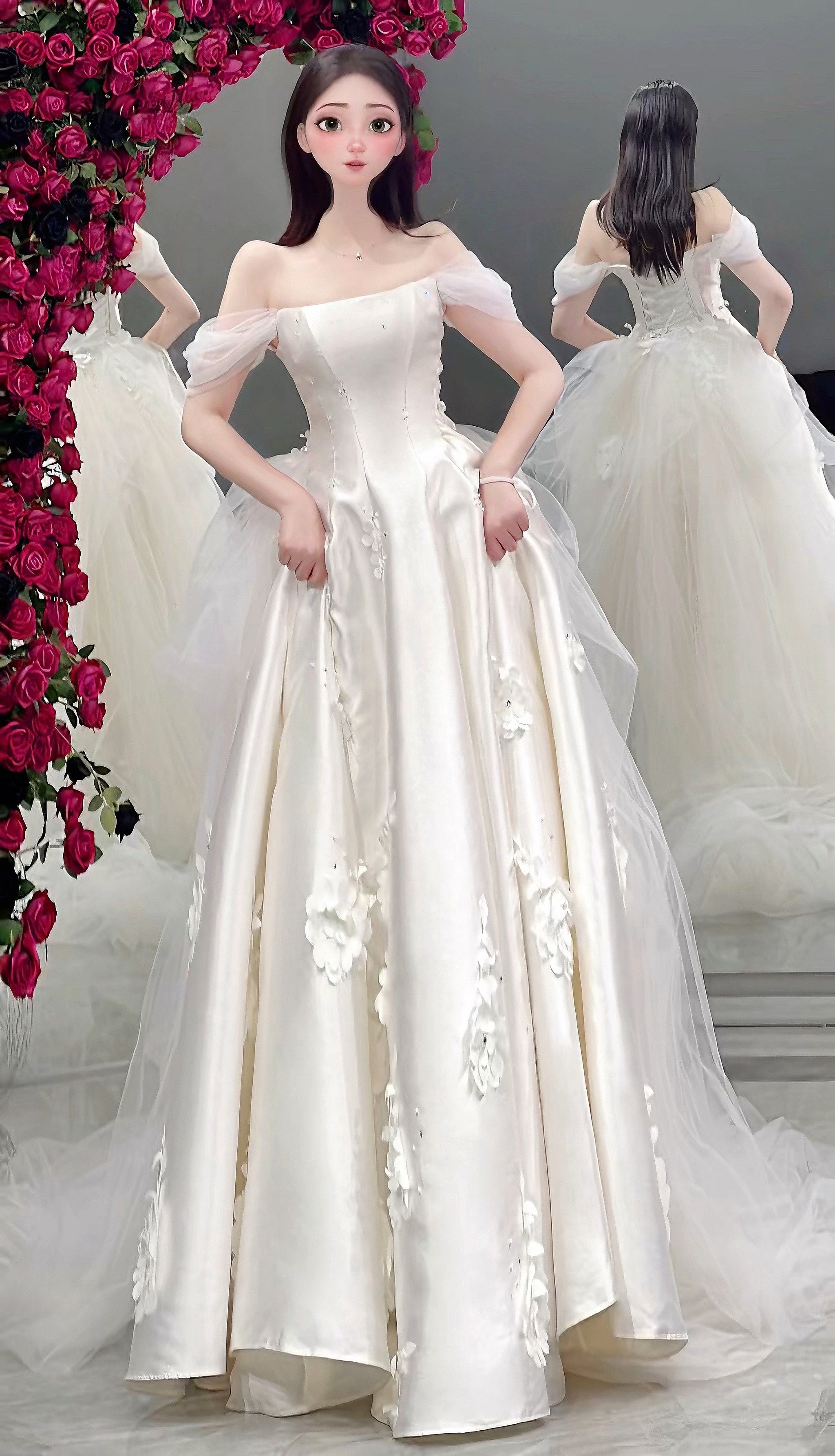 浪漫白婚纱挑选