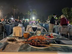 店内布置-亚龙湾希尔顿自助餐厅·海鲜·烧烤·沙滩BBQ·现场乐队