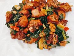 山捞叶炒树上的鸡-香香海南菜餐厅