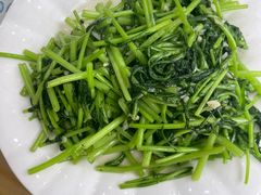 清炒茼蒿-回香楼大连新派清真菜