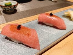 蓝鳍金枪鱼大腩寿司-芯元·碳烤熟成牛肉(经开店)