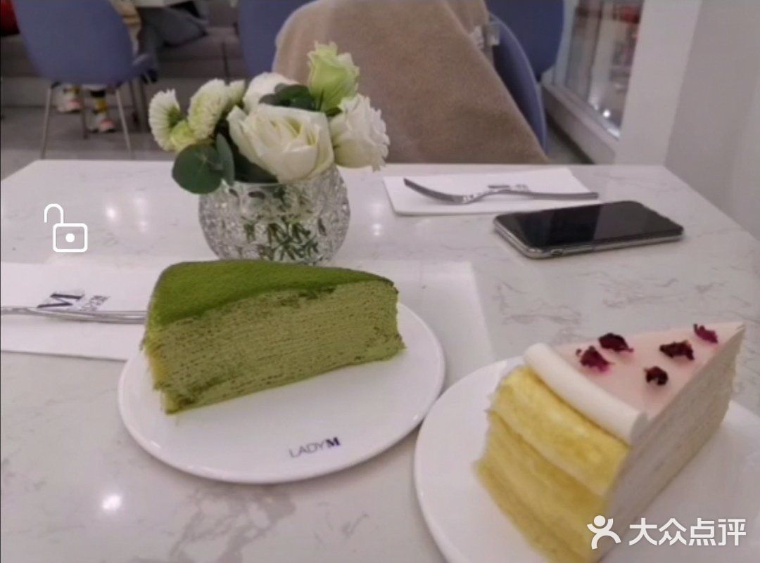 我非常喜欢千层，这次选择了Lady M甜品店真是正和
