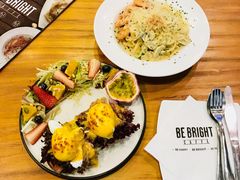 芝士蘑菇鲜虾意大利面-BE BRIGHT KITCHEN(正佳广场店)