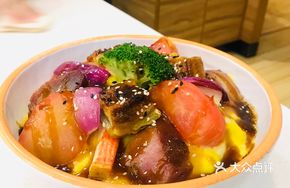 Eel and Barbecue Pork Omelette Rice
