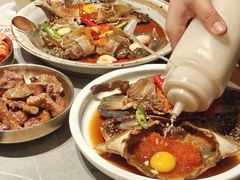 -草家酱蟹炭火烤肉店(珲春南路一店)
