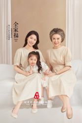 -时光纪亲子全家福照相馆(静安店母女写真父母纪念照)
