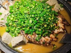 翡翠青椒味豆花鱼-烤匠麻辣烤鱼(环球中心店)