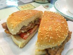 猪扒包-兰芳园(上环店)