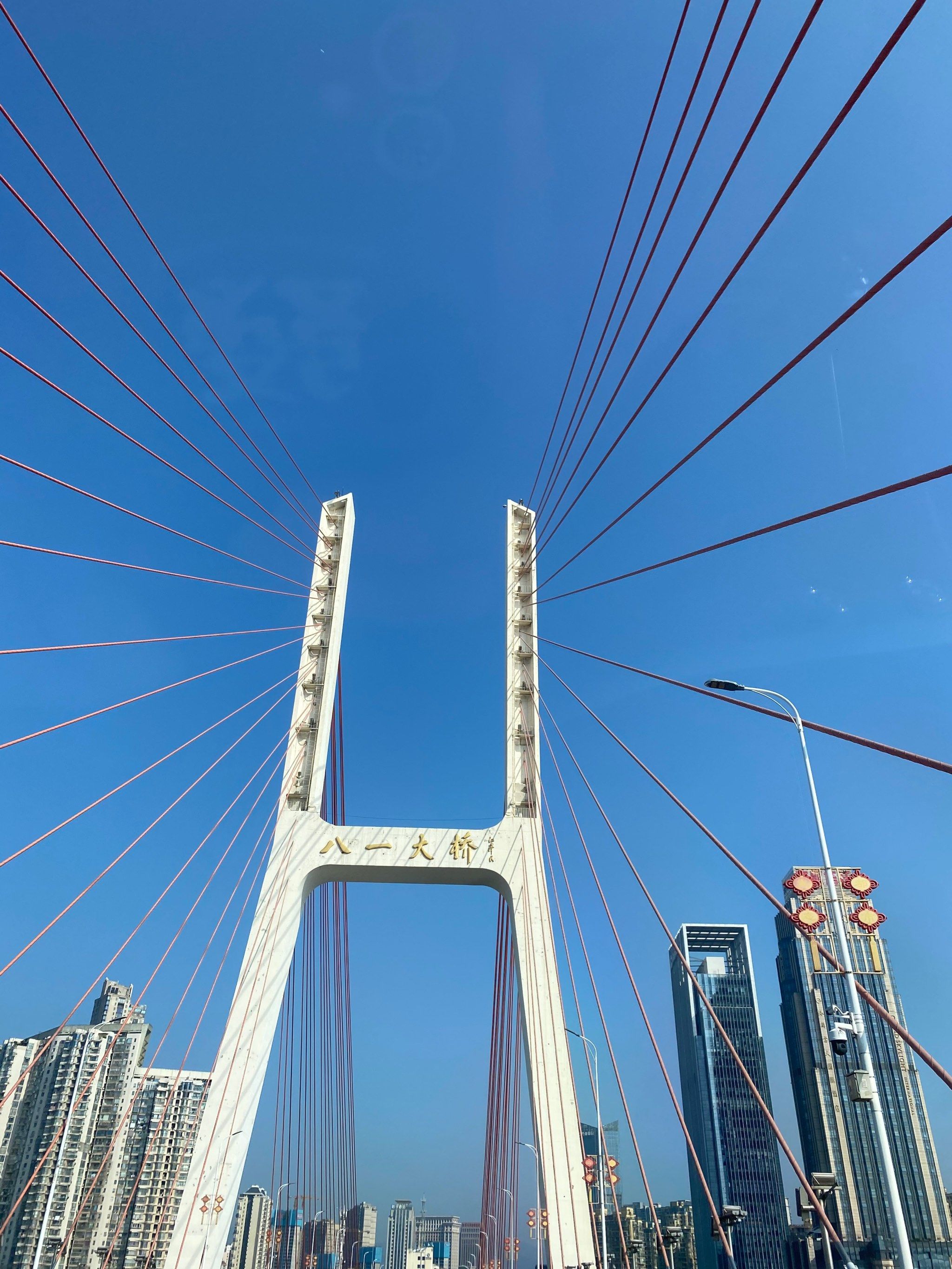 晴天的八一桥#给你们看看我的生活 #最美的风景在路上而不在终点