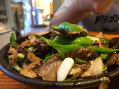 干笋子炒腊肉-禧福徕盆盆香川菜馆