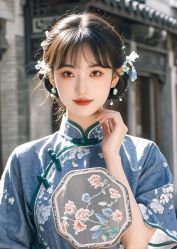 点击看大图 -城南旧影 旗袍全家福摄影写真体验馆