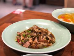 爆腌菜边笋肉片-虎哥私房菜(馒头山店)