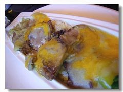 青芥辣忌廉汁牛舌焗飯开动后-吗哪