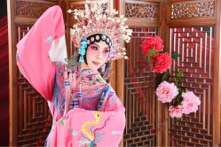 -后宫·古装汉服京剧儿童亲子全家福摄影