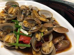 葱姜炒花蛤-鑫悦楼煎蟹·16年海鲜大排档