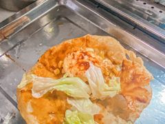 -小红车炸蛋葱油饼