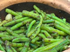 铁板虾酱啫豆角-天宝食坊·啫啫煲大排档(西华路店)