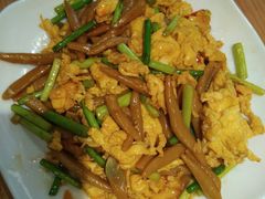腊八蒜鸡蛋炒莜面鱼-谷养元(老火车站店)