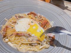 忌廉汁培根意大利扁面配水波蛋-Cyclus Craft Kitchen薩克思手工厨房