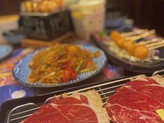 铺天盖地顶级澳牛肉火焰寿司-仙隐小鹿中華の日料(正弘城店)