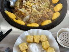-粘豆包柴火铁锅炖