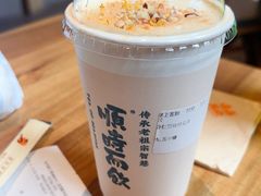 杏仁豆腐桂花茶-长春堂顺时而饮(前门店)