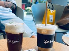 栀子花梨香拿铁-Seesaw Coffee(苏州中心店)
