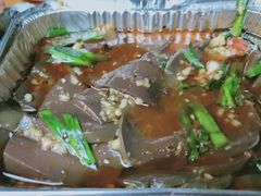 锡纸鸭血-路边摊小炉子烧烤