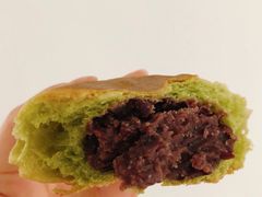 抹茶红豆小饼-稻田秋日式面包