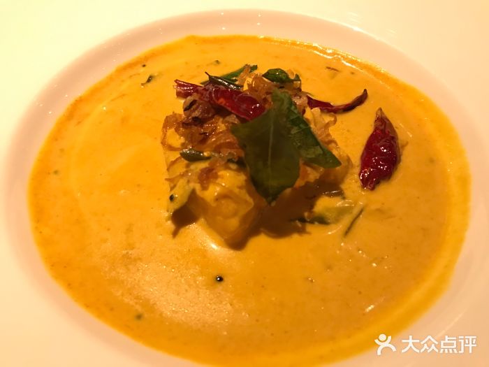 皇雀印度餐厅香浓芒果烧鳕鱼咖喱图片