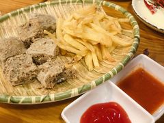 干炸臭豆腐-丁记盐蘸牛肉·新杭菜(河东路店)