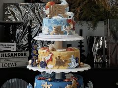 -咖咖熊蛋糕定制·英国蓝风车动物性淡奶油