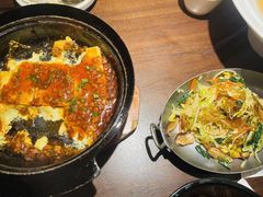 石锅蛋液豆腐-大同江朝鲜菜•长春地标美食(绿园吾悦广场店)