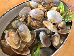 尖椒炒花甲-红月湾海鲜饭店•沙滩海景(双月湾店)