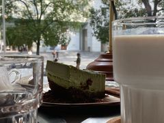 抹茶巴斯克蛋糕-及咖啡GatherCoffee(华申大厦店)