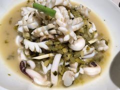 雪菜炒墨鱼-钱塘花园·宁波菜