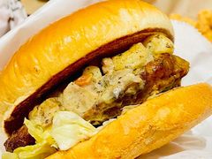 意面芝士汁汁厚作牛肉汉堡-肯德基(永旺店)