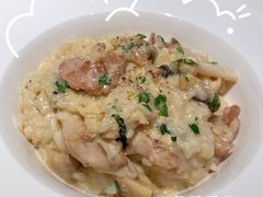 奶油蘑菇鸡肉烩饭-JANS意式简餐厅·惠灵顿牛排